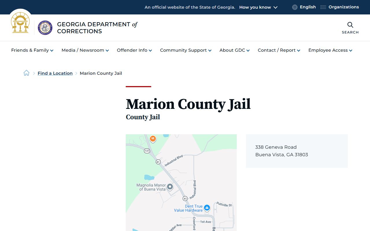 Marion County arrest records and court charges jail location source