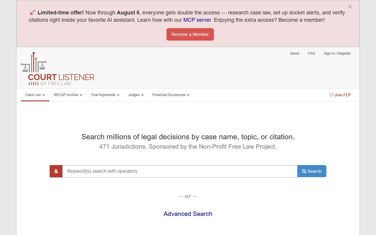 Marion County court dockets CourtListener legal search source