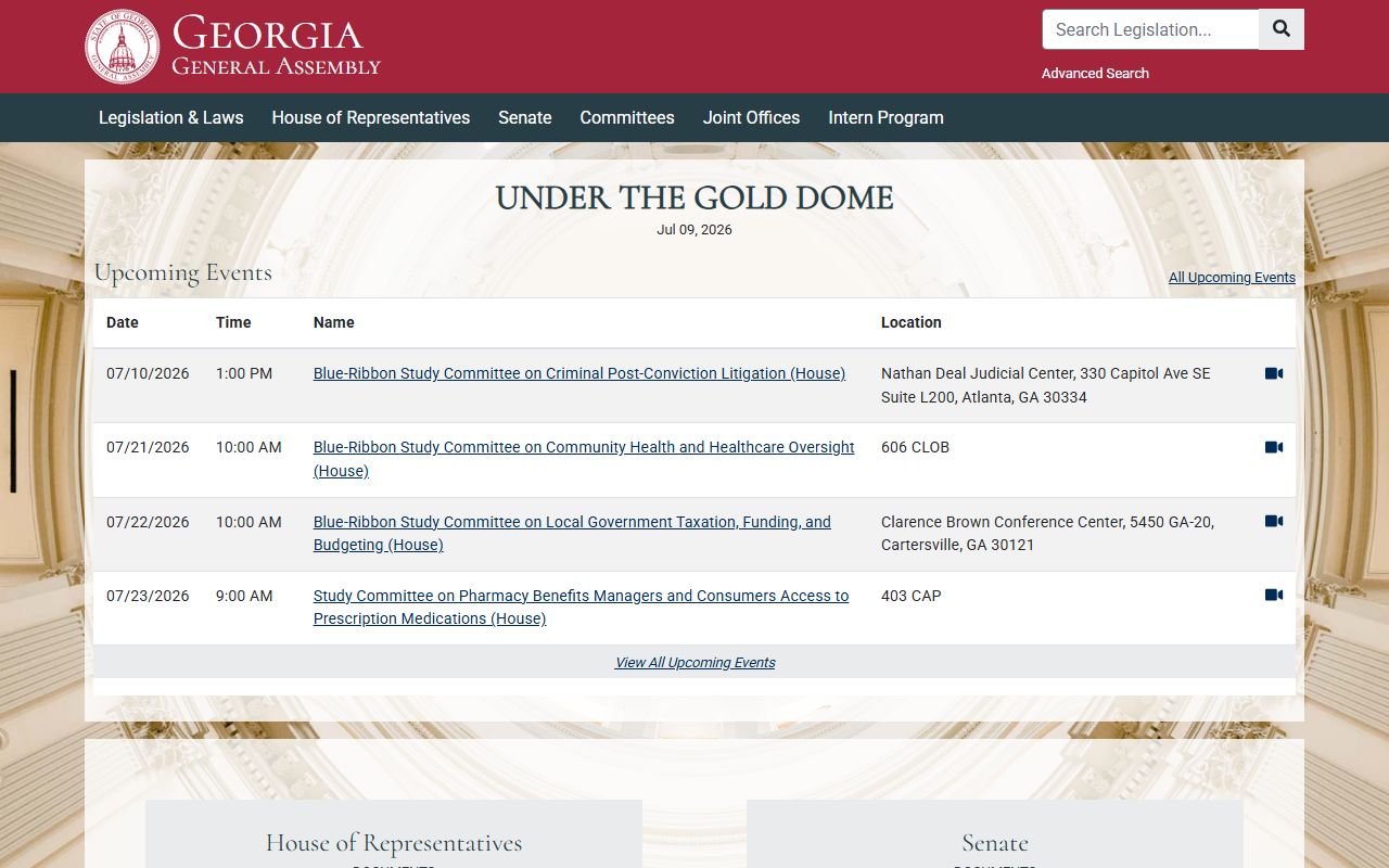 Marion County court records Georgia General Assembly laws portal