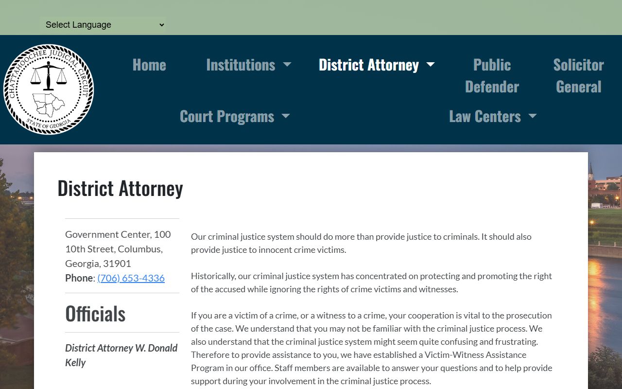 Marion County criminal court records Chattahoochee Judicial Circuit District Attorney source