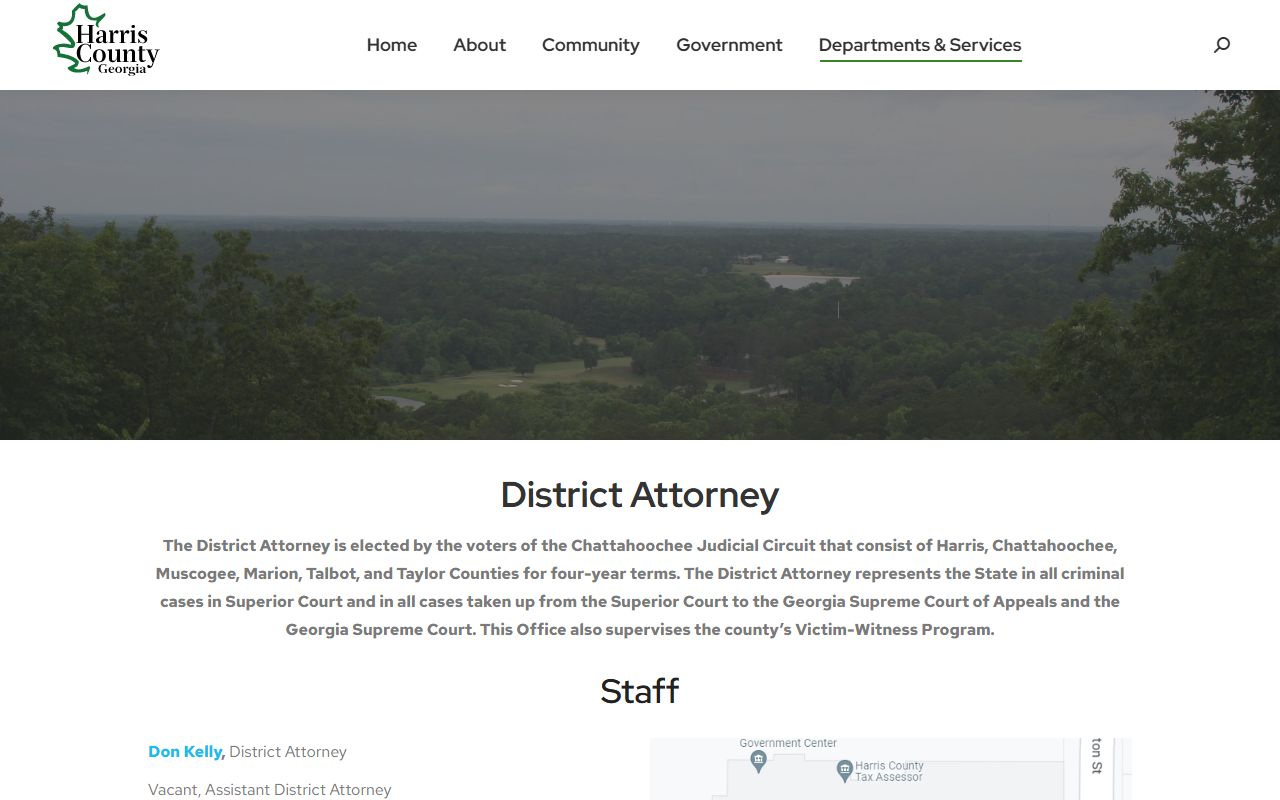 Marion County criminal court records Chattahoochee Circuit counties served by District Attorney