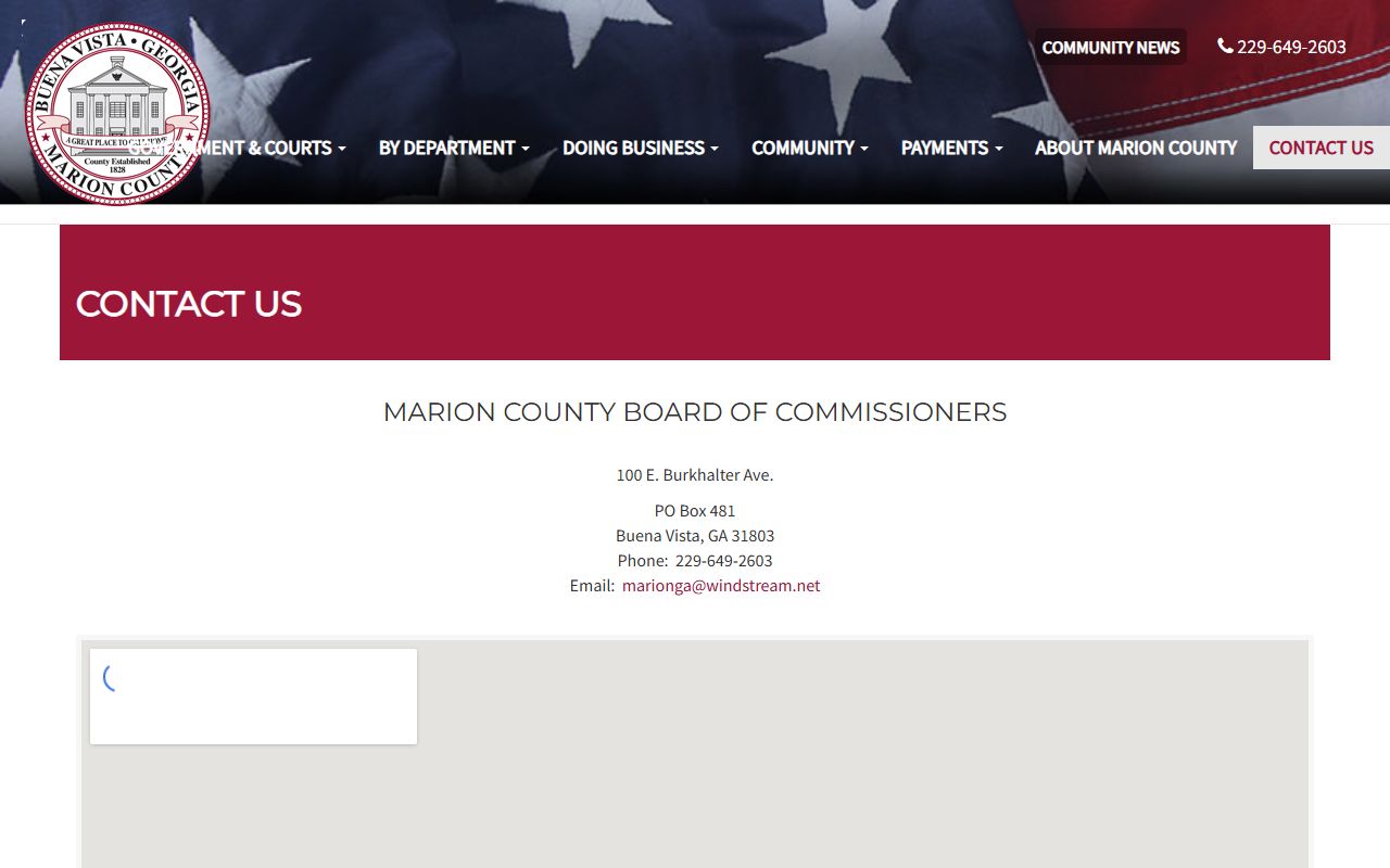 Marion County court records county contact page