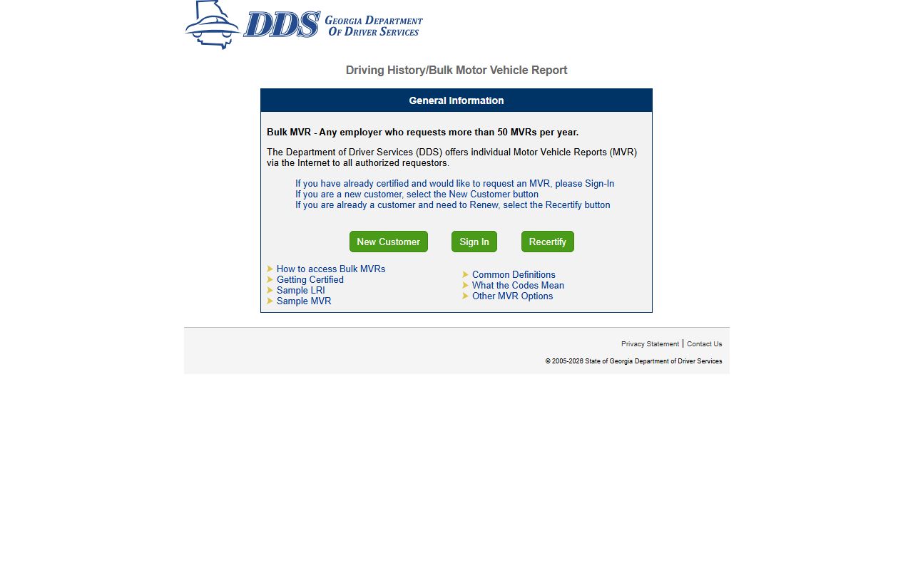 Marion County traffic court records Georgia DDS MVR portal