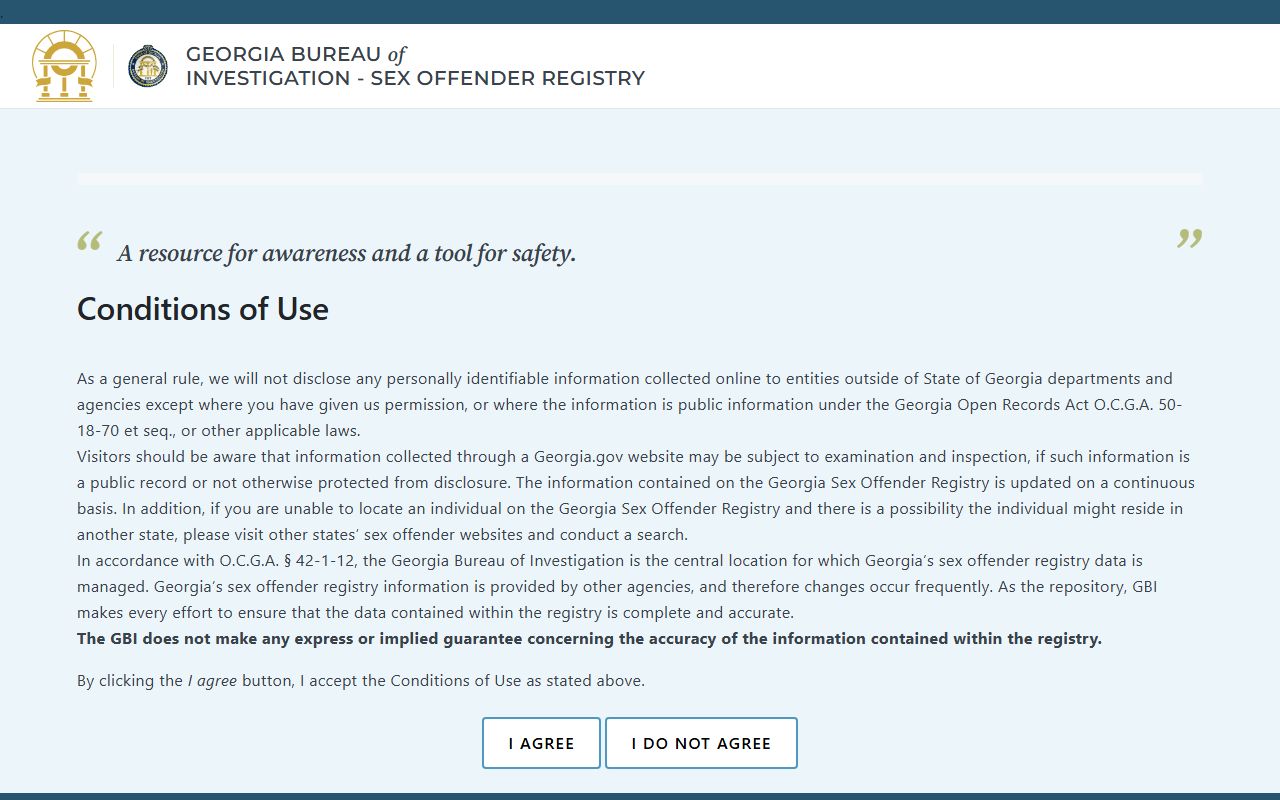 Marion County warrant search Georgia sex offender registry public source